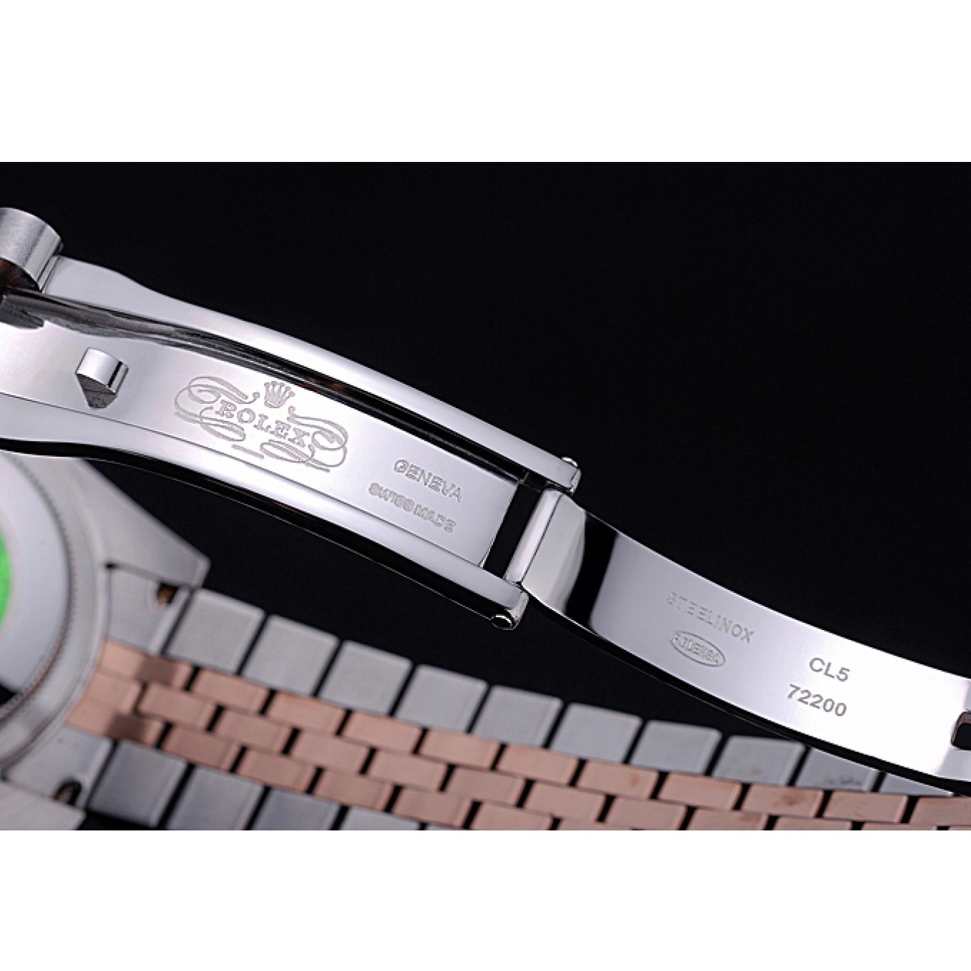 Aaa replica Stainless Gold Dial 622544 Bracelet Steel Rolex and White DateJust 0729